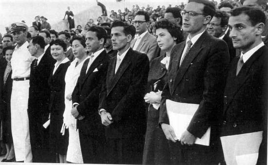 Fig. 17. The graduation ceremony. The author first from right. Fig. 17. The graduation ceremony. The author first from right.